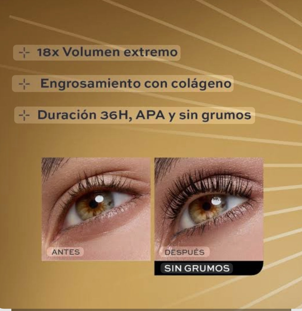 Mascara de pestañas para generar volumen y alargar