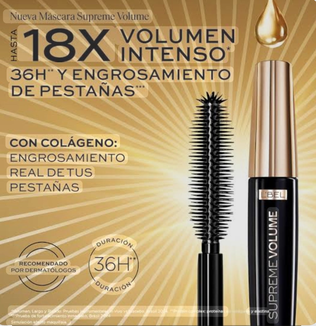 Mascara de pestañas para generar volumen y alargar