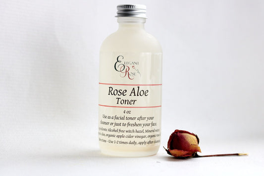 Tónico Facial de Aloe y Rosas para piel Seca