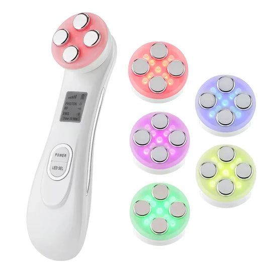 Mini LED Rejuvenation Wand Rechargeable Face Massage White-1